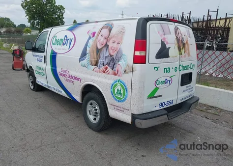 2013 Chevrolet Express 2500 Work Van из США, поврежденный, VIN 1GCWGFCA0D1116537